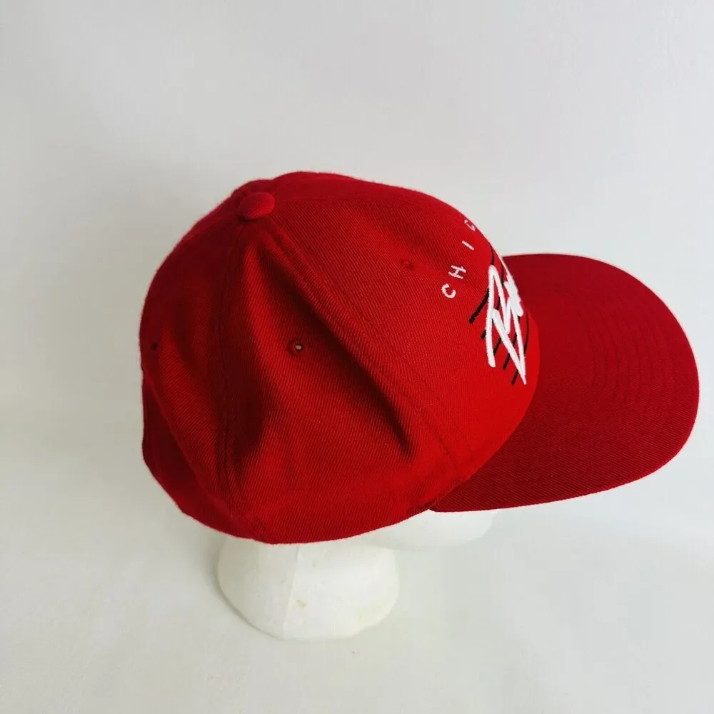 Chicago Bulls Mitchell & Ness Hardwood Classics Ball Snapback‎ Cap Hat Red